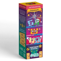 Новогодняя падающая башня &laquo;Новый год: Веселуха&raquo;, 54 бруска и наклейки, 6+