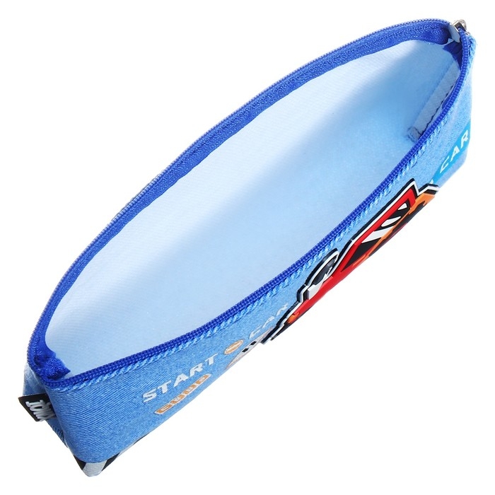 Пенал школьный на молнии "Трактор", микс