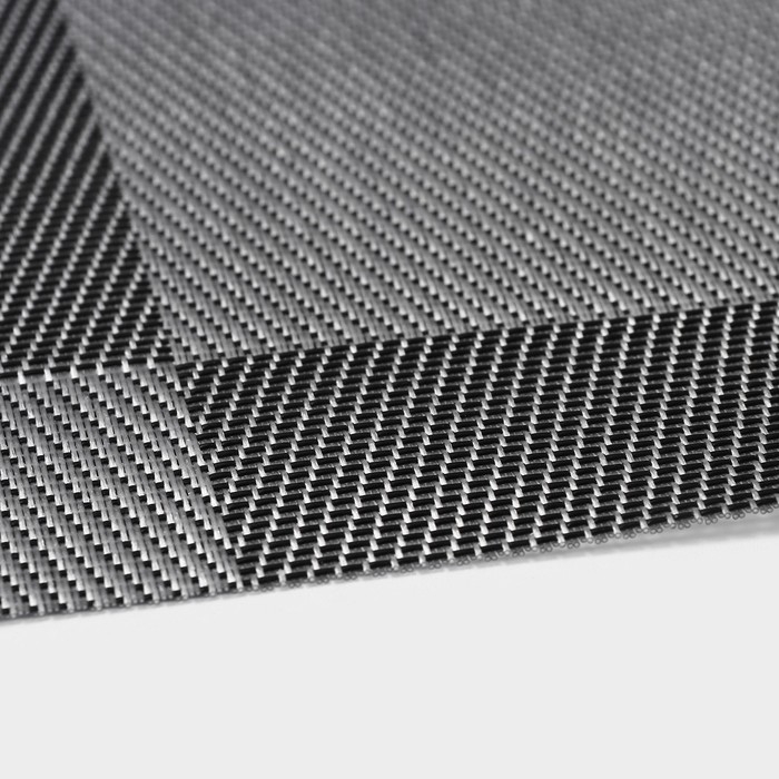 Салфетки сервировочные на стол Доляна &laquo;Шахматы&raquo;, 45&times;30 см, 4 шт, цвет чёрный