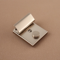 Застёжка для сумки, 3,8 &times; 4 см, цвет жемчужный серебряный