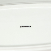 Маслёнка фарфоровая Доляна, 20&times;13&times;9 см, цвет белый