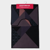 Коврики для ванной и туалета Доляна &laquo;Дора&raquo;, 2 шт: 50&times;80 см, 50&times;40 см
