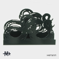 Салфетница Magistro &laquo;Змея&raquo;, 14&times;4&times;9 см, цвет зелёный