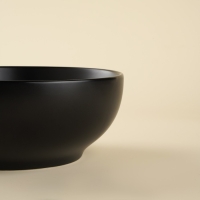 Набор мисок фарфоровых SL Home &laquo;Дарк&raquo;, 1,2 л, d=18,5 см, цвет чёрный