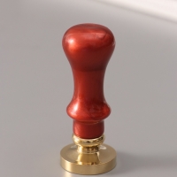 Печать для сургуча с пластиковой ручкой "Классика цифра 2" 2,5х2,5х6,3 см