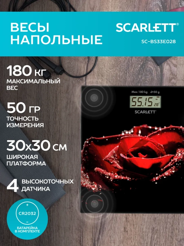 Весы напольные электронные SC-BS33E028