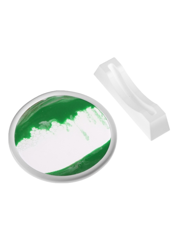 Песочные часы-картина, 18 х 19 см, антистресс, песок зеленый