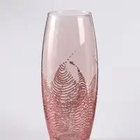 Ваза &laquo;Тодес&raquo; овал, h=26 см, стекло, светло-розовая