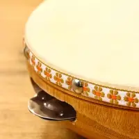 Сувенирный музыкальный инструмент "Бубен" махагон, 19х19х7 см