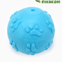 Игрушка "Мяч-лапка", TPR, 6 см, синий