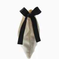 Мешочек подарочный &laquo;Нежность&raquo;, 8.5&times;7 см, бежево-чёрный