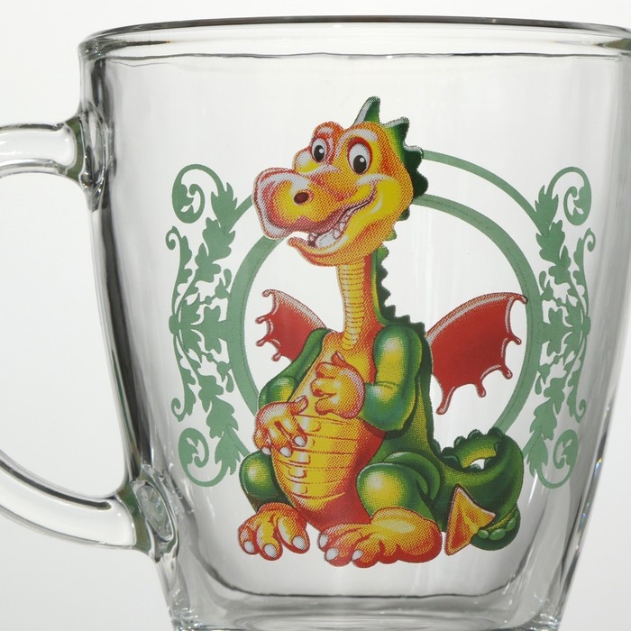 Кружка &laquo;Дракоша&raquo;, стеклянная, 350 мл