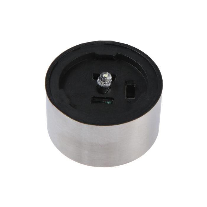 Садовый светильник на солнечной батарее &laquo;Металлический цилиндр&raquo;, 4.5&times;30&times;4.5 см, 1 LED, свечение белое