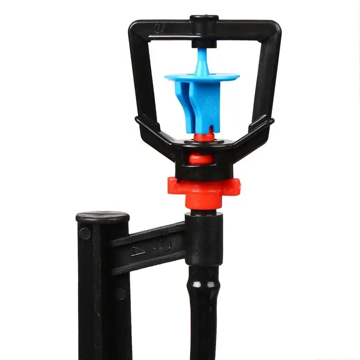 Форсунка-ороситель разбрызгивающая для капельного полива, h=56 см, с пикой, пластик, Greengo