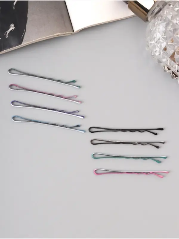 Невидимка для волос &laquo;Колор&raquo;, набор 30 шт., весна, 4.5 см, МИКС