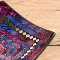 Тарелка декоративная 20х20х5 см, керамика