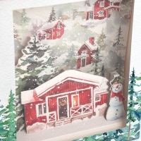 Новый год. Коробка подарочная новогодняя складная с 3D эффектом &laquo;Сказочных моментов&raquo;, 18 х 14 х 23 см, Новый год