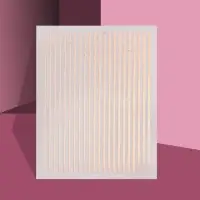 Наклейки для ногтей &laquo;Полоски&raquo;, металлизированные, цвет розовое золото