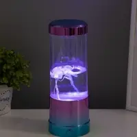 Светильник "Медузы" LED, RGB, USB, 3-5Вт, розово-голубой металлик 9х9х3 см