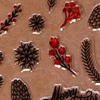 Наклейки для ногтей &laquo;Новый год&raquo;, объёмные, фольгированные, разноцветные