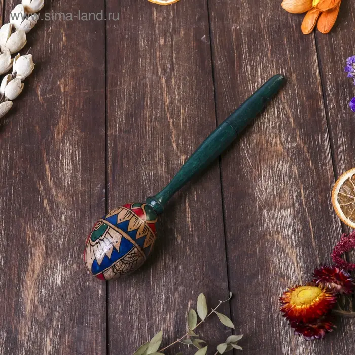 Сувенирный музыкальный инструмент "Маракас" 20х5х5 см МИКС