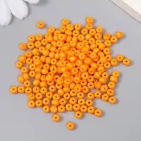 Бисер стекло 6/0 "Тыквенный" 15 гр