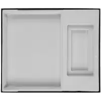 Коробка Overlap с ложементом под ежедневник и аккумулятор, ver.2, черная