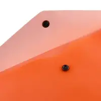 Папка-конверт на кнопке А5, 150 мкм, Calligrata Neon, полупрозрачная, неон оранжевый