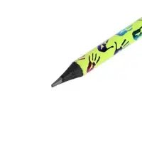 Карандаш чернографитный твёрдость НВ &laquo;Ладошки&raquo; с ластиком, заточенный, круглый, МИКС