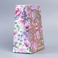 Пакет подарочный крафтовый, упаковка, &laquo;8 марта&raquo;, MS 23 х 18 х 10 см