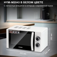 Микроволновая Печь HYM-M2043 20л. 700Вт белый