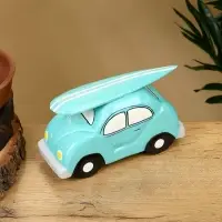 Сувенир &laquo;Машинка с серфом&raquo;, 17&times;6&times;9 см, дерево, бирюзовый