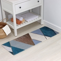 Коврик для ванной и туалета Доляна &laquo;Мелаж&raquo;, 45&times;120 см