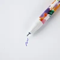 Ручка пластик пиши-стирай с колпачком "Ты прекрасна", синяя паста, гелевая 0,5 мм