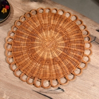 Подставка под горячее, 40х40х1 см, ротанг