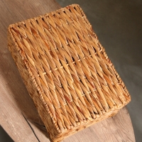 Корзина плетеная 46x31x20 см, водный гиацинт