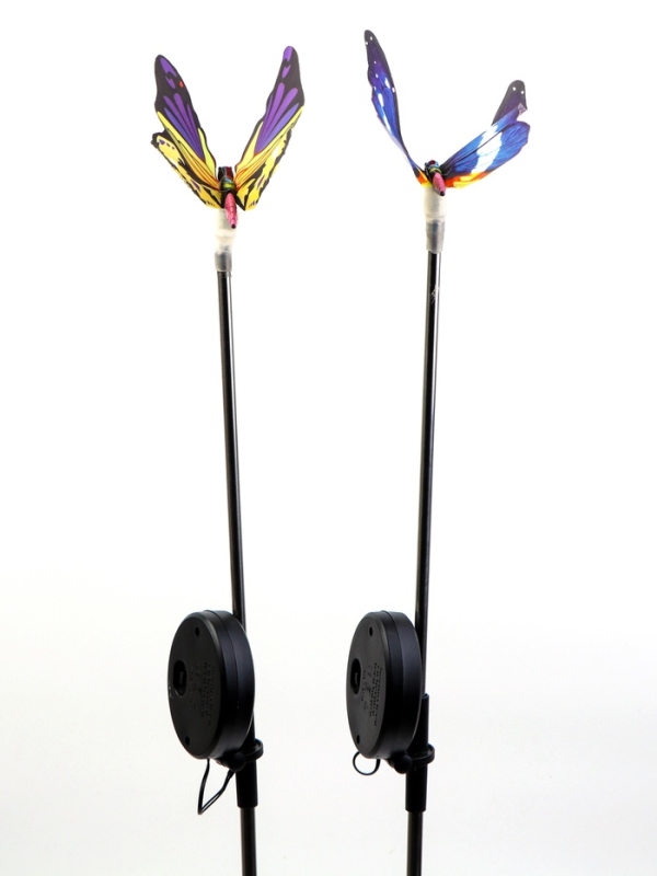 Штекер с подсветкой "Бабочка Адриа" синяя, 12х70см