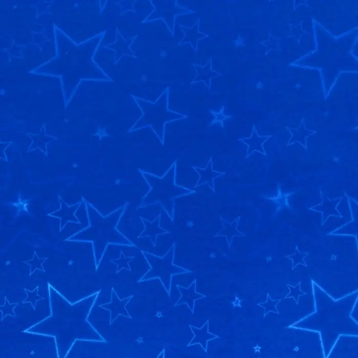 Бумага голографическая &laquo;Звездопад&raquo;, синяя, 70&times;100 см