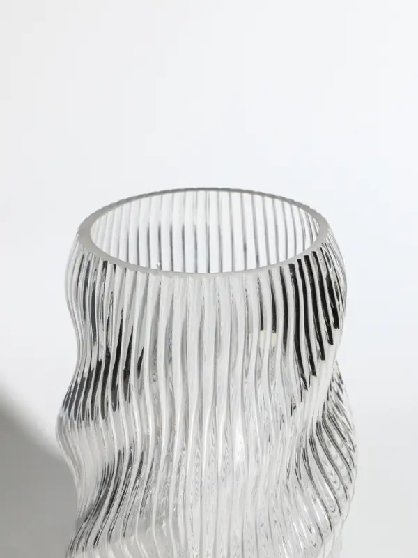 Ваза стекло настольная "Венди" 24,5х13х11 см, прозрачный