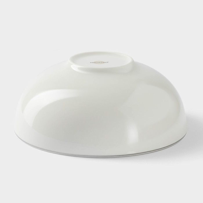 Салатник фарфоровый Magistro La Perle, 1,5 л, d=20,5 см, цвет белый