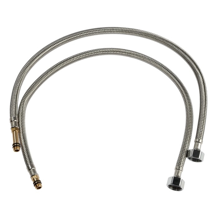 Смеситель для кухни ZEIN Z3782, экран температуры, вытяжной излив, высота 18-25 см, 2 режима