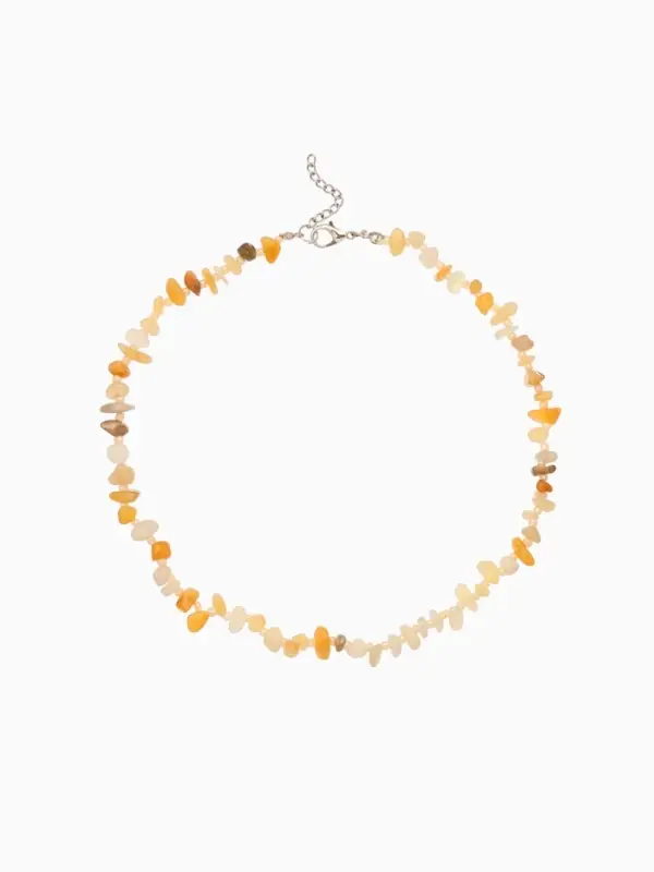 Ожерелье 20 см, цв. янтарный
