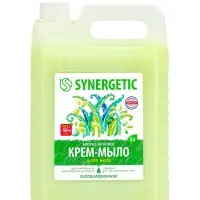 Крем-мыло жидкое биоразлагаемое для мытья рук и тела SYNERGETIC "Алоэ вера", 5 л