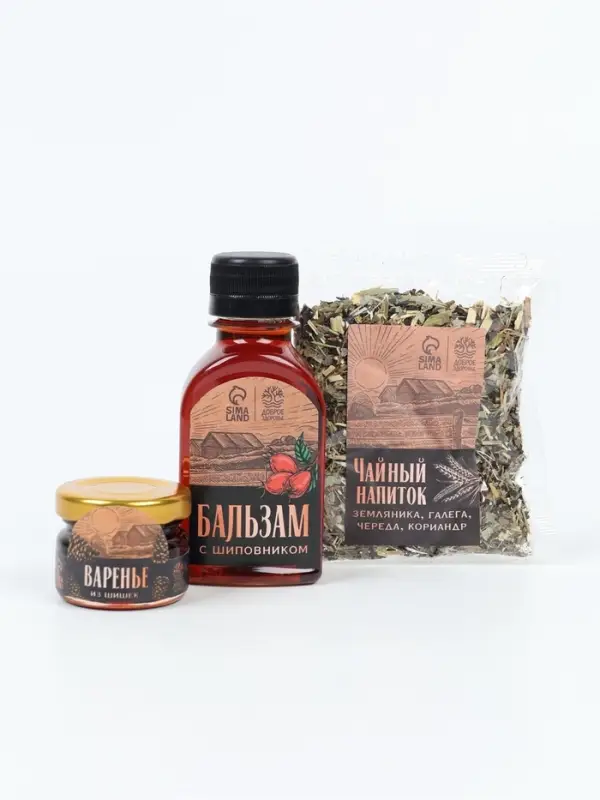Набор: чай варенье бальзам "23 февраля" в пакете
