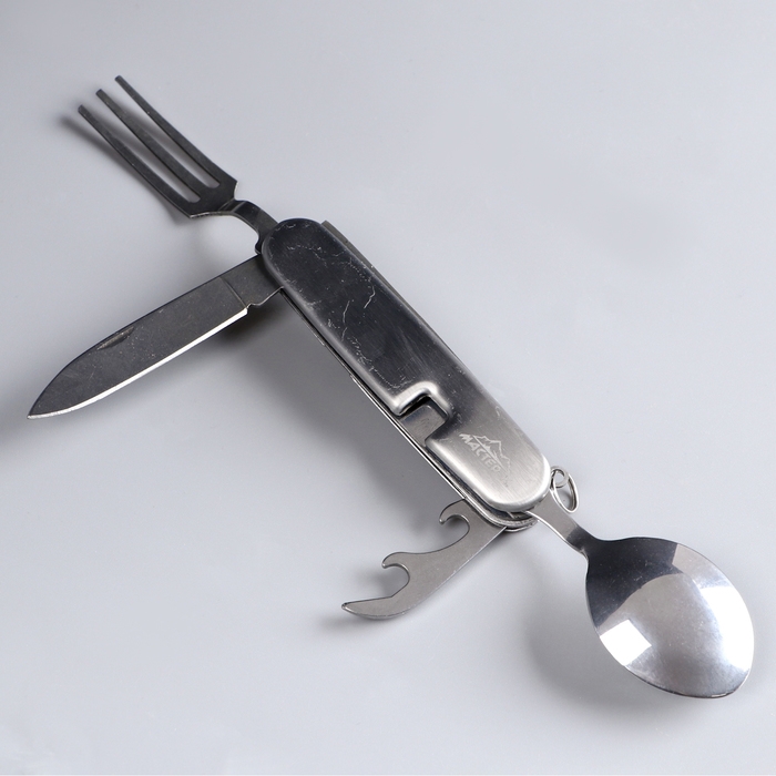 Набор туриста "Путешественник" 4в1: серебристый