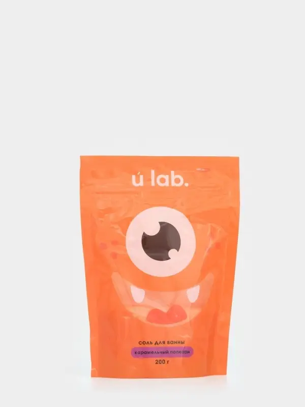 Соль для ванны &laquo;Монстрики&raquo;, 200 г, аромат карамельный попкорн, ULAB