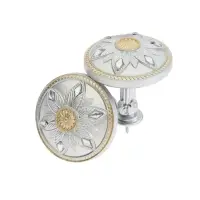 Крючок для штор CAPPIO KS032, d=98 мм, цвет серебро с золотом, 2 шт