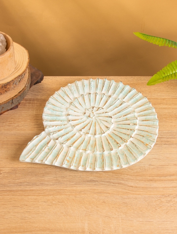 Набор сувенирный &laquo;Ракушки&raquo;, 30 см, 22 см, 17 см, дерево, бирюзовый