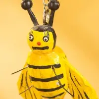 Брелок "Пчёлка" 10х7х3 см, дерево