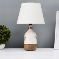 Настольная лампа с абажуром RISALUX &laquo;Синди&raquo;, Е14, 40 Вт, 22.5&times;22.5&times;37 см